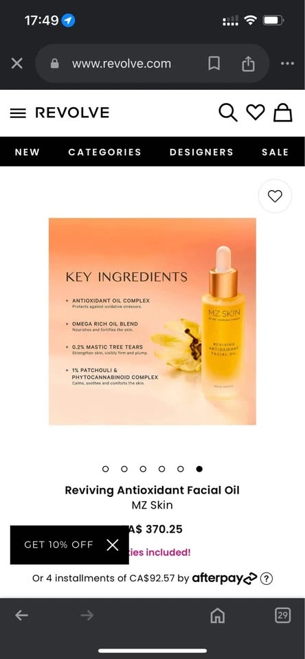 MZ Skin REVIVING ANTIOXIDANT FACIAL OIL - photo 5