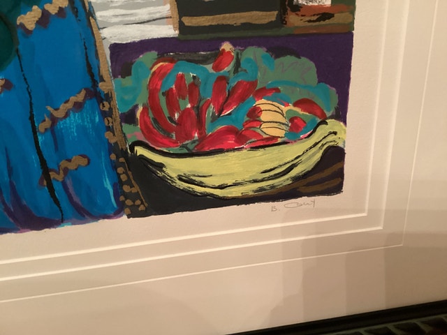 Vintage Framed Serigraph Print by Bracha Guy - photo 3