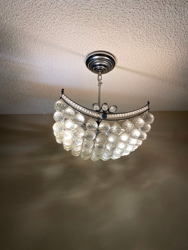 Chrystal balls ceiling fixture