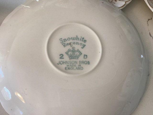 Johnson Bros. Snowhite Regency Tea Cups & Saucers - $5 Each - photo 2