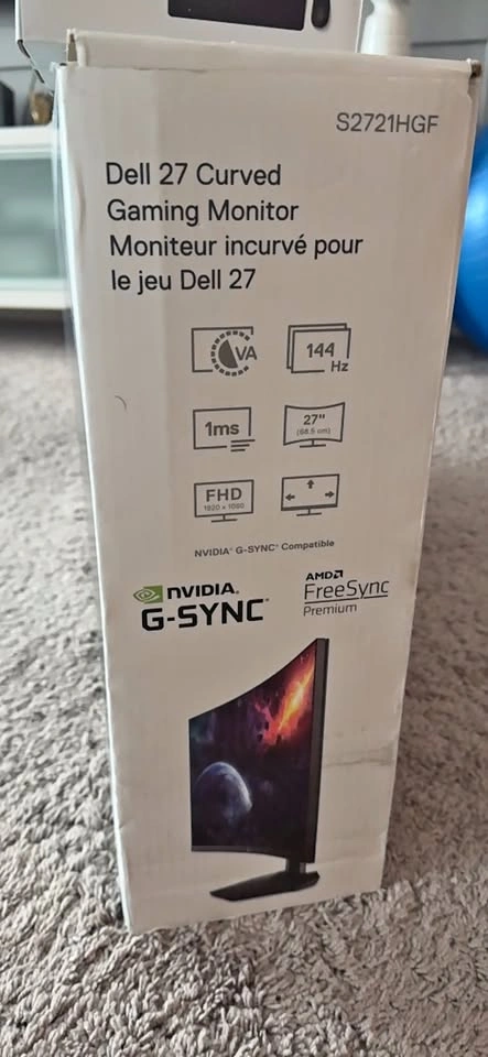 Dell S2721HGF 27 Curved Gaming Monitor