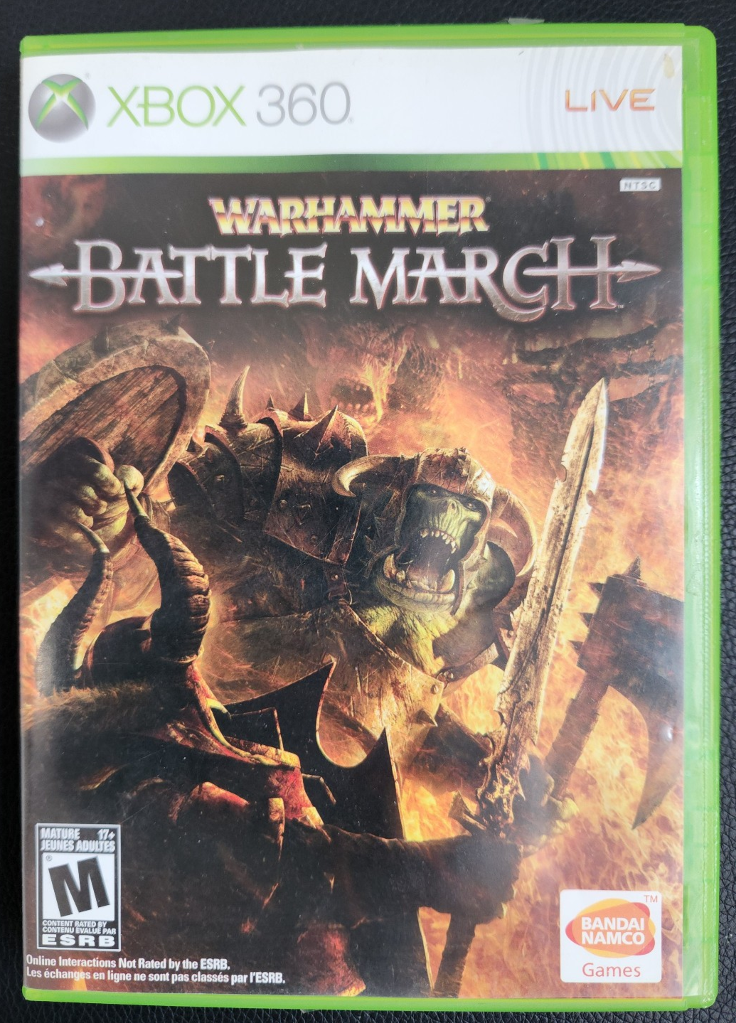 Warhammer Battle March Xbox 360 Strategy RTT Complete w Manual