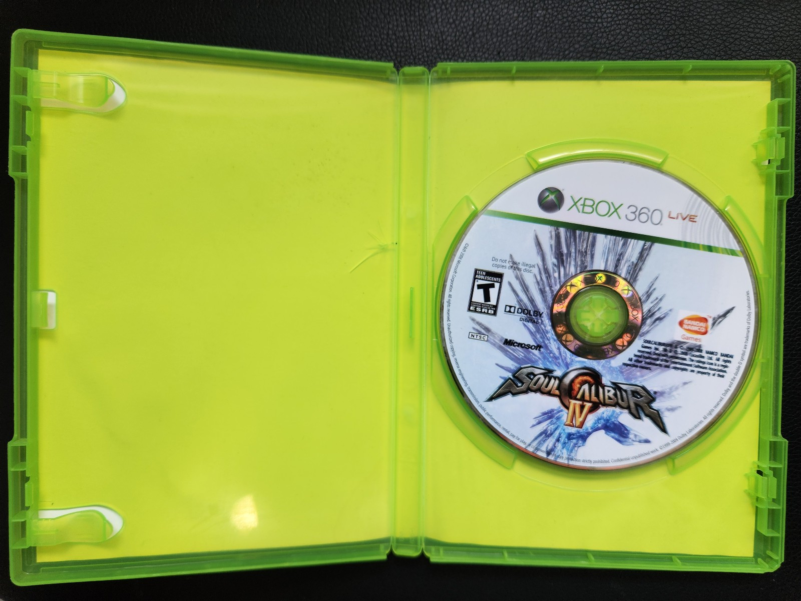 Soul Calibur IV 4 (Microsoft Xbox 360, 2008) Used, No Manual - photo 3