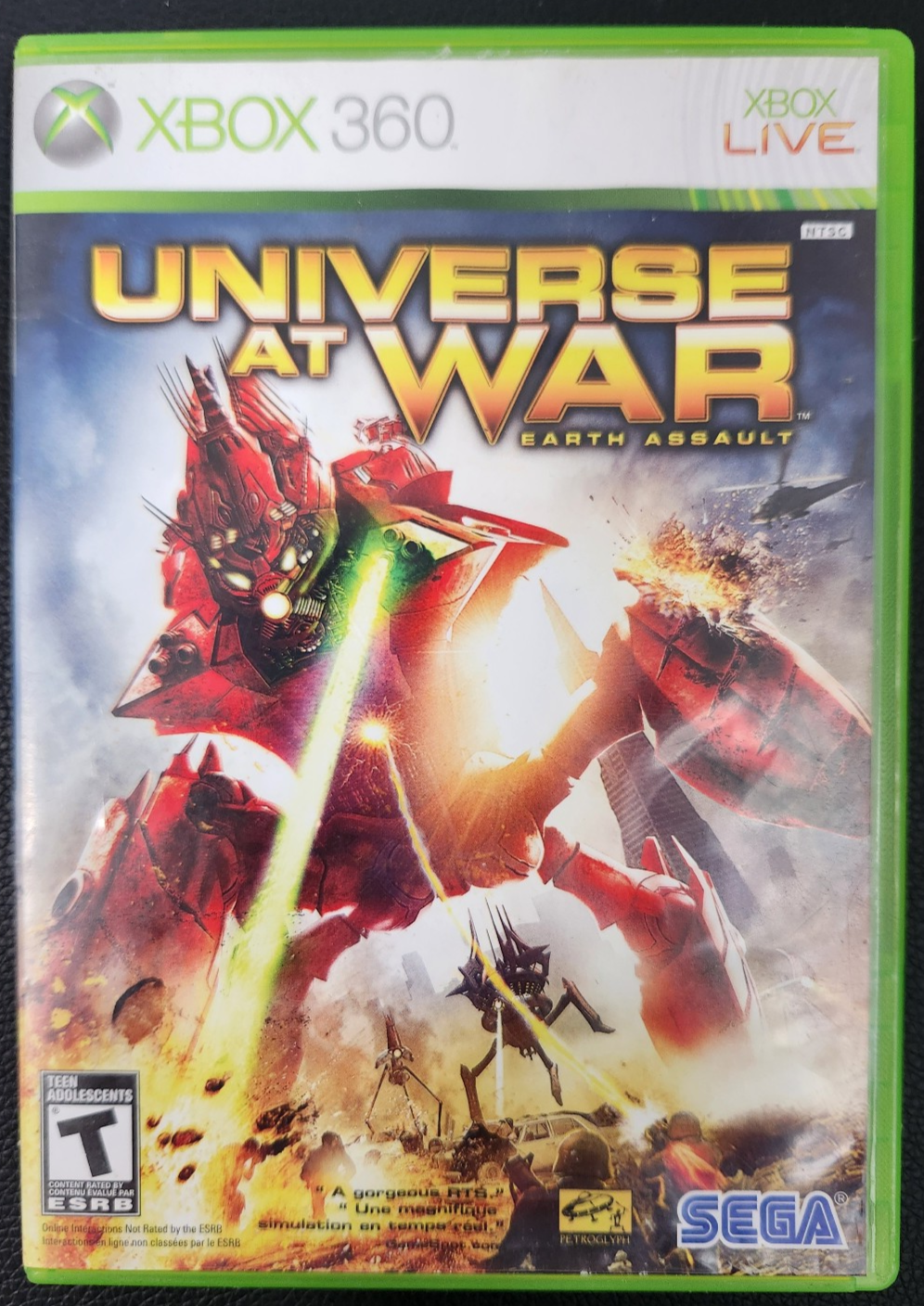 Universe at War: Earth Assault Xbox 360 (2008) CIB