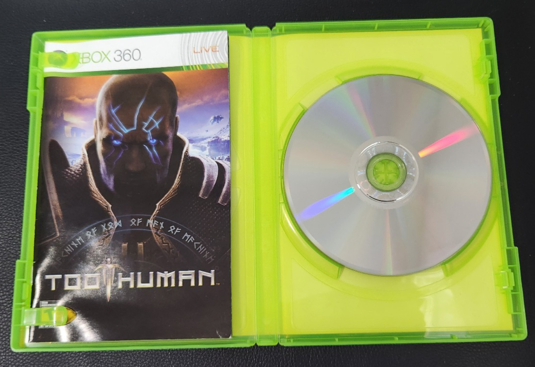Too Human (Xbox 360, 2008) CIB Complete With Manual, Install Tes - photo 4