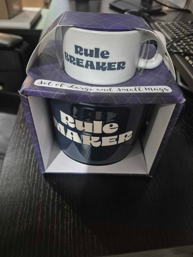 Rule Maker & Rule Breaker Mugs - Adult & Kid Size - photo 4