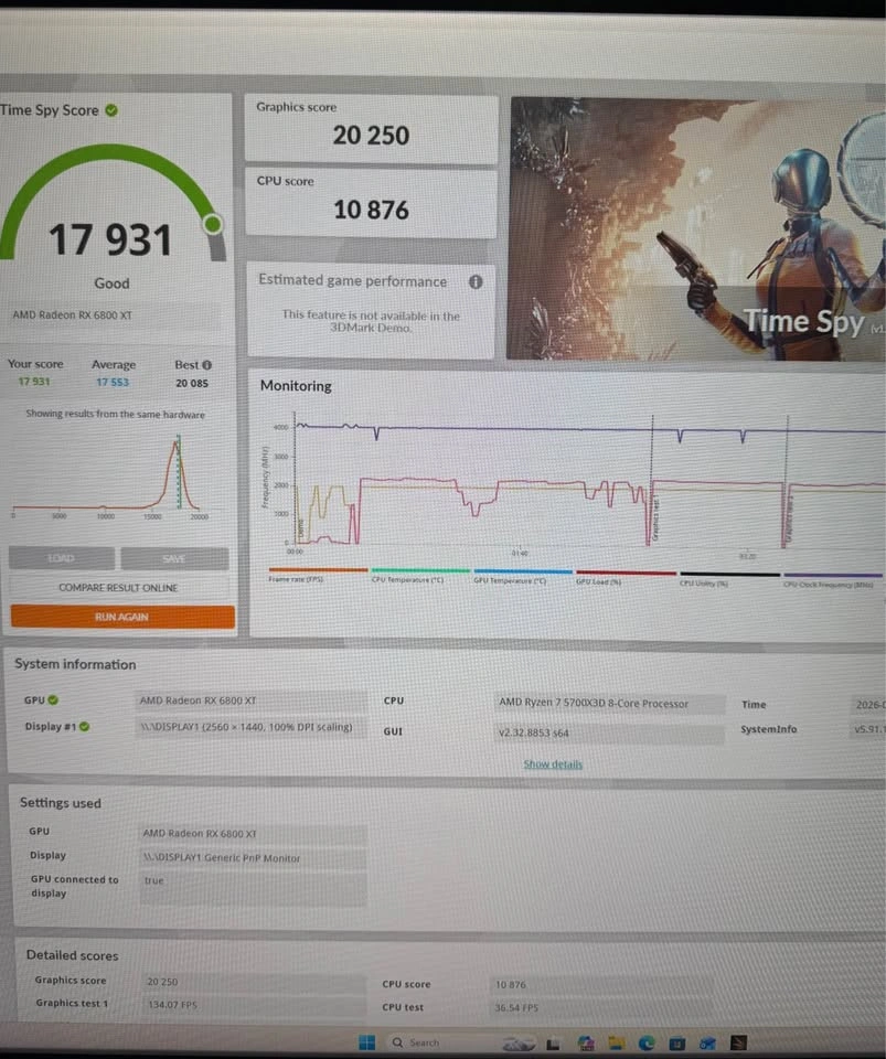 Ryzen 7 5700X3D / RX 6800 XT Gaming PC - photo 4
