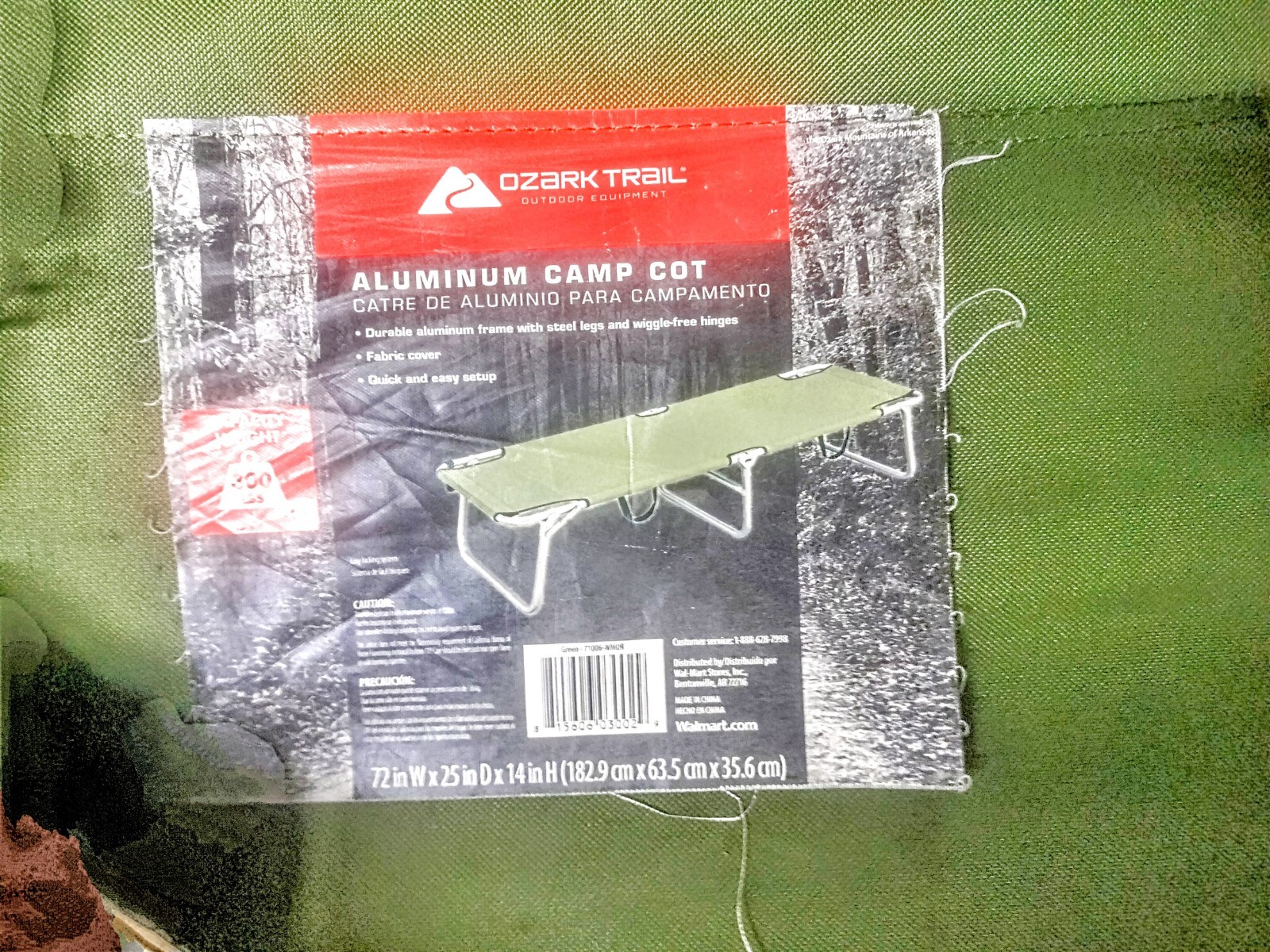 Green Folding Camping Cot - Ozark Trail - photo 2