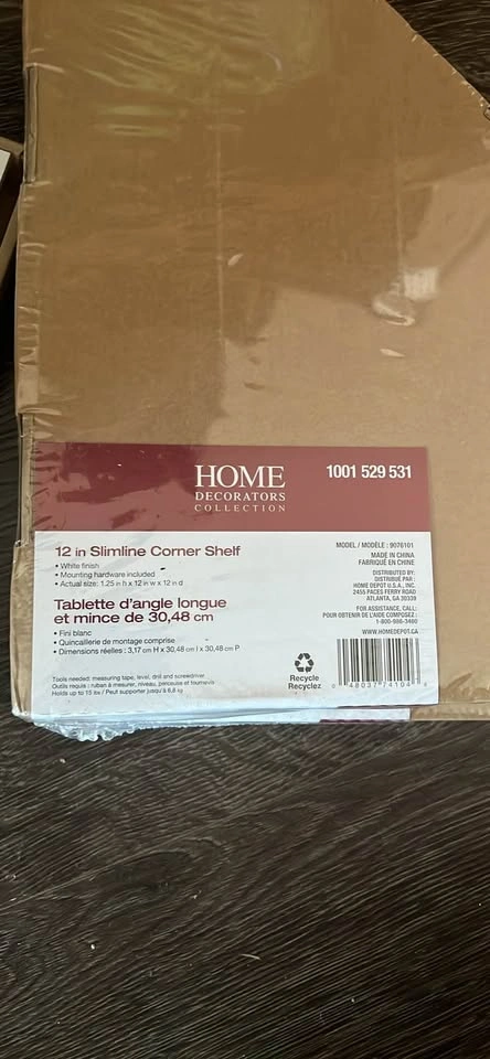 Home Decorators Collection 12" Slimline Corner Shelves - Set of - photo 2