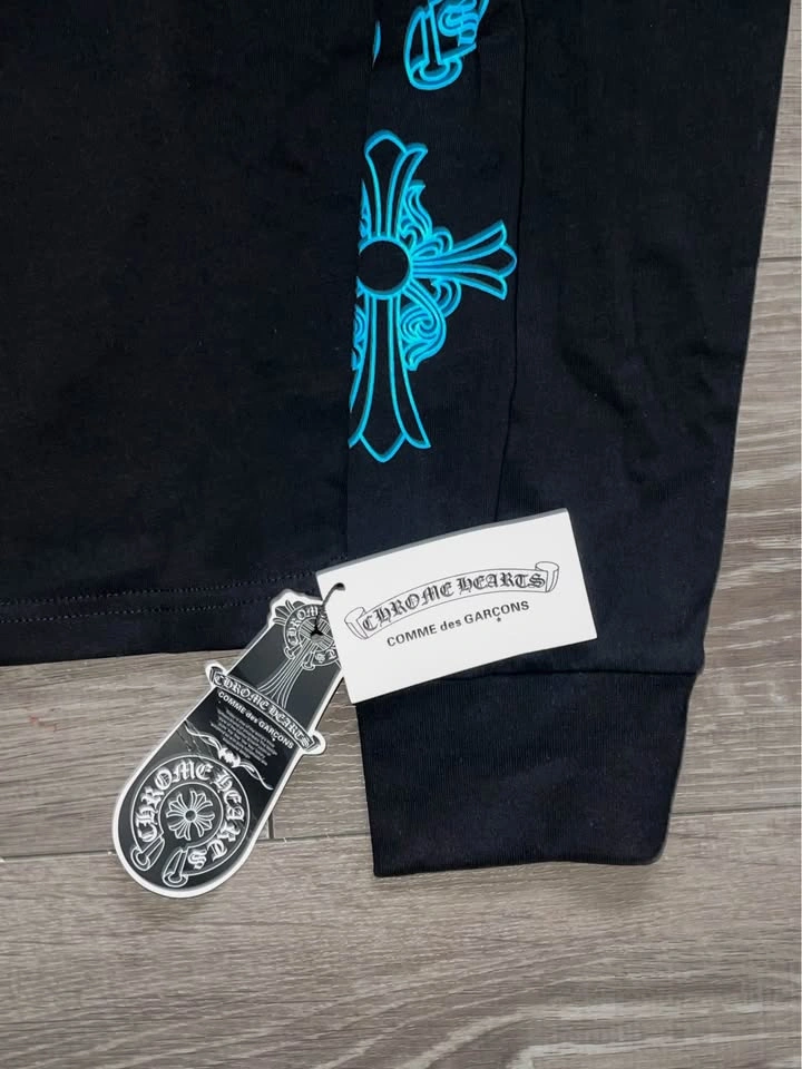 Chrome Hearts Blue Triple Cross Long Sleeve (Black) - photo 3
