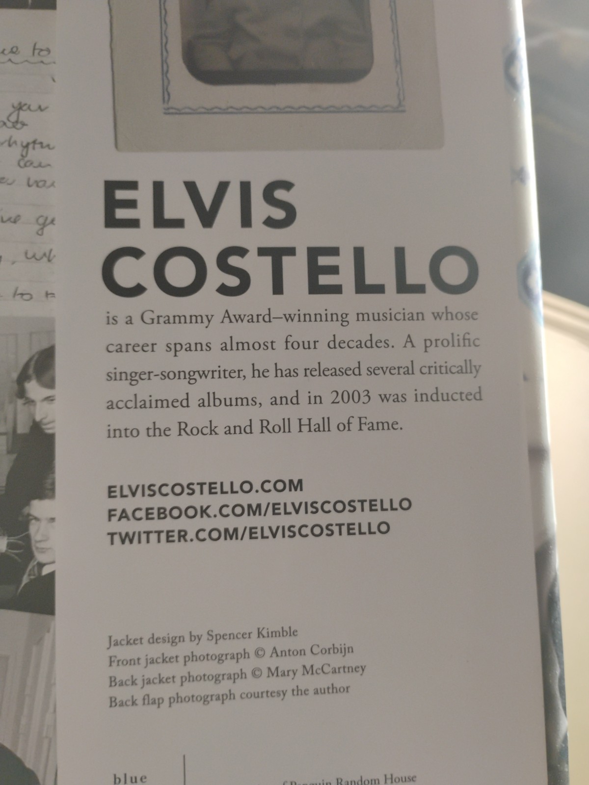 Elvis Costello Unfaithful Music & Disappearing Ink Book - photo 4