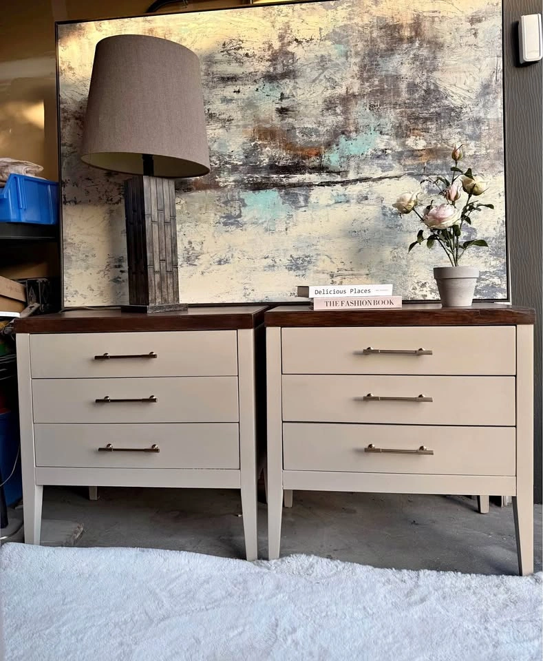Pair of oversized nightstands