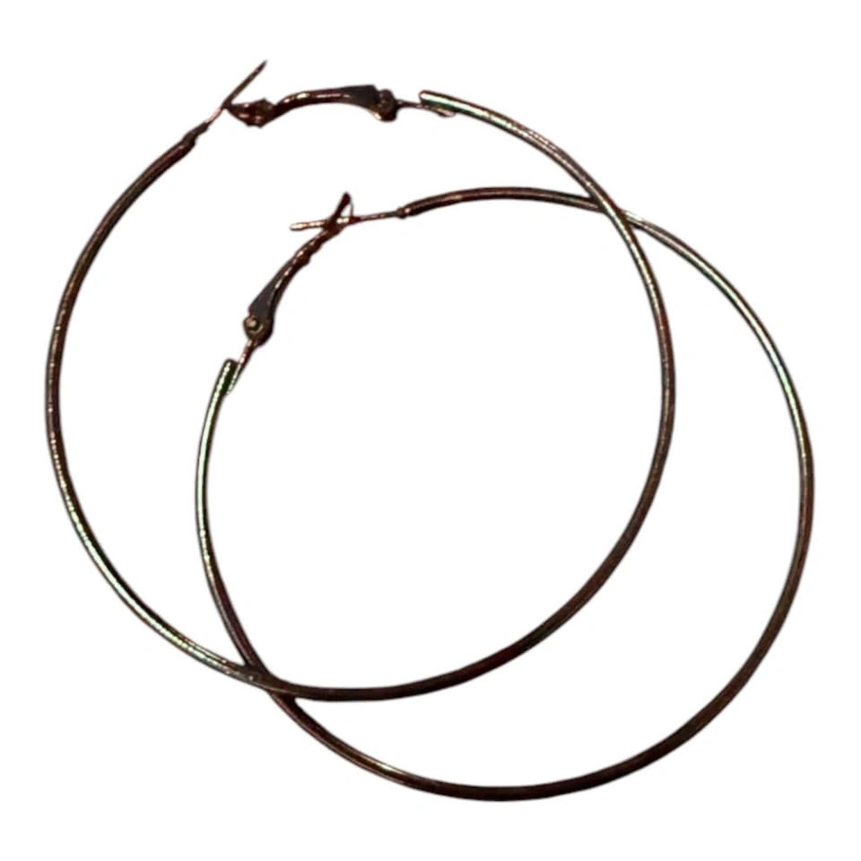 2 Pair Big Circle Hoop Earrings – Classic Fashion Jewelry - photo 2