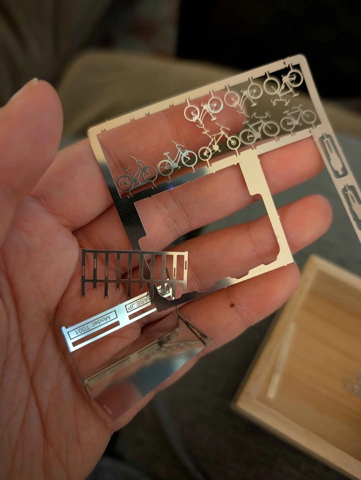 Mini Japanese N-gauge Bicycle Parking Set (10 units) - photo 5