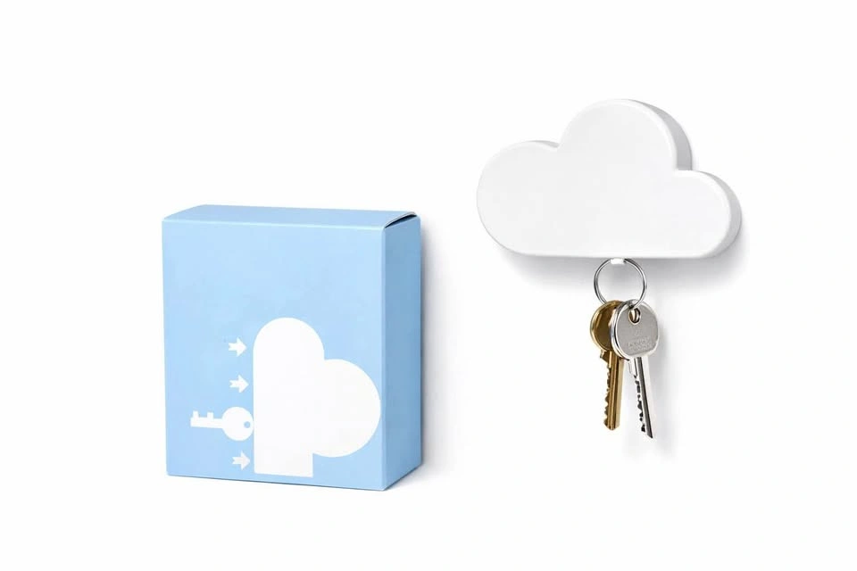 Magnetic Cloud Key Holder – Minimalist Wall Organizer