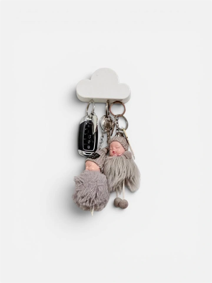Magnetic Cloud Key Holder – Minimalist Wall Organizer - photo 3