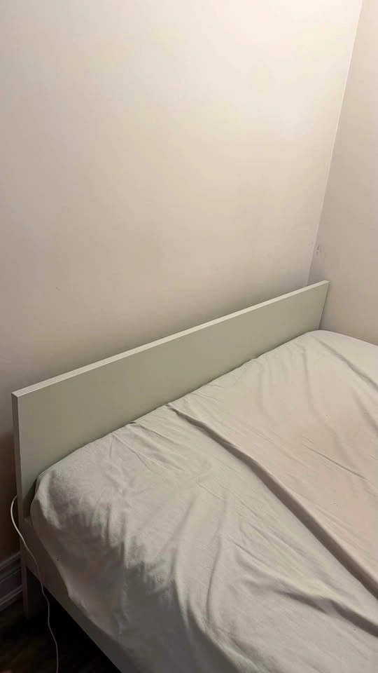 White IKEA Double Bed Frame
