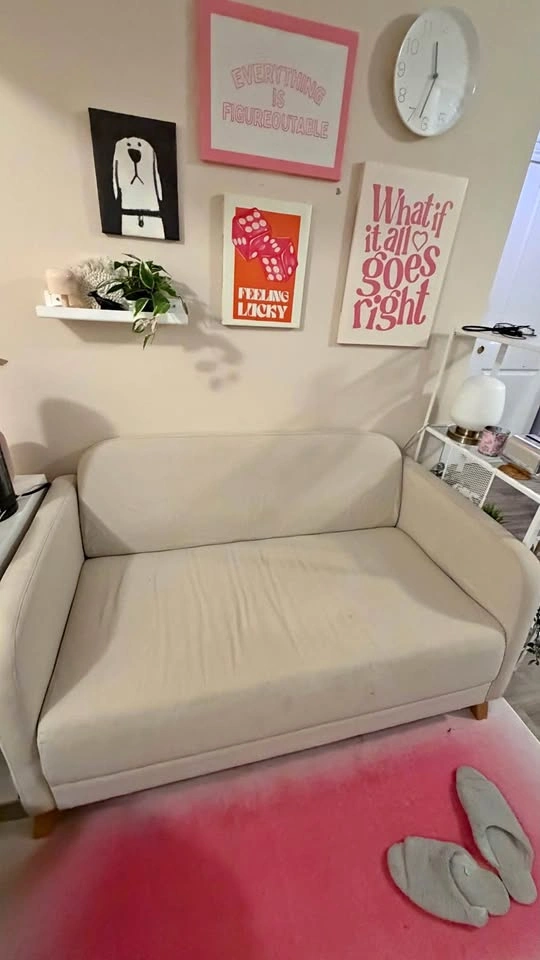 IKEA LINANÄS 2-Seater Loveseat Sofa – Vissle Beige
