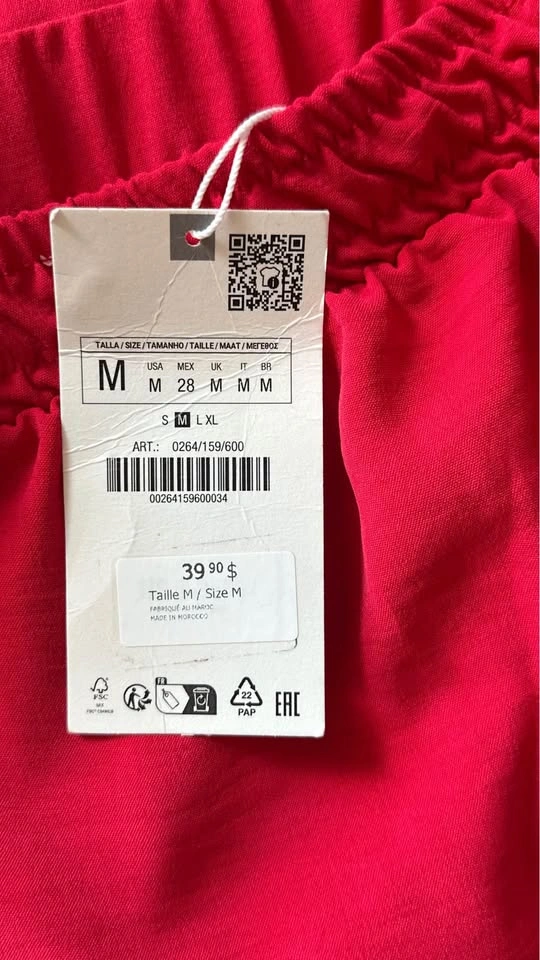 Red flare Zara pants size M BNWT - photo 4