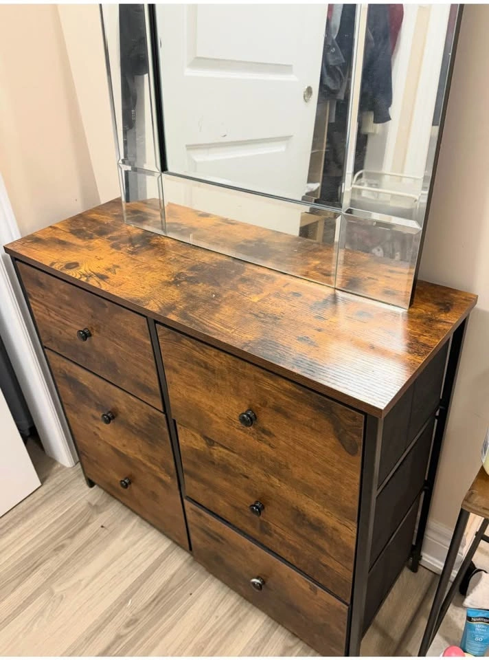 6-Drawer Dresser with Large Mirror - photo 2