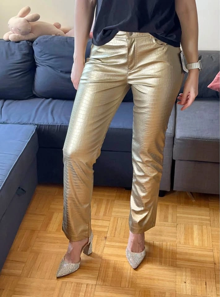 Guess Metallic Pants Size M BNWT