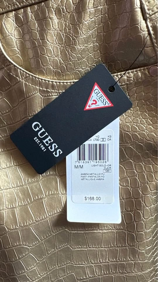 Guess Metallic Pants Size M BNWT - photo 4