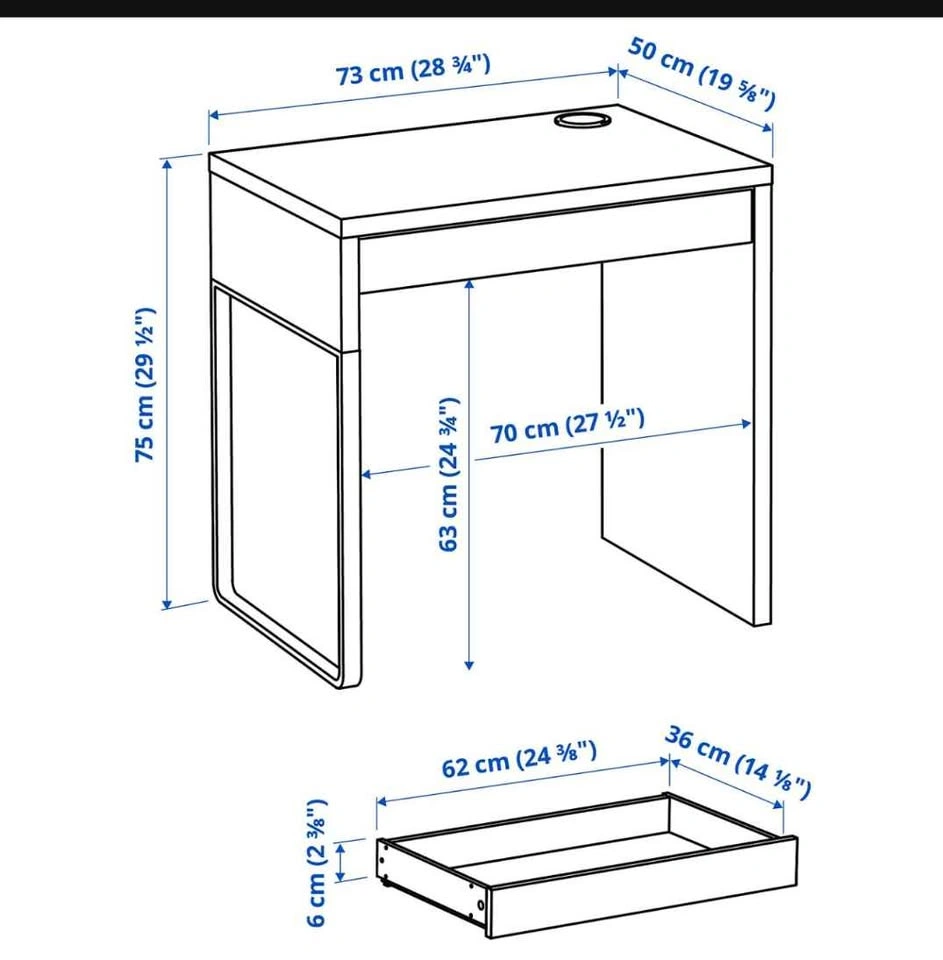 IKEA MICKE Desk - White - photo 3
