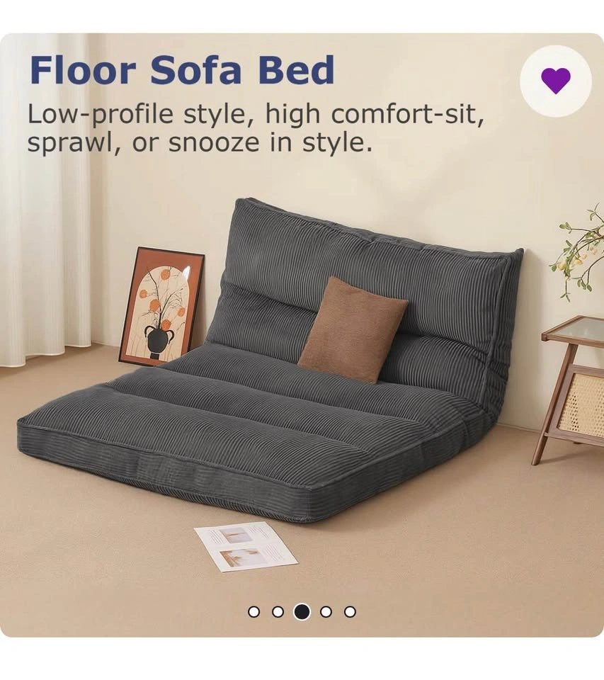 Futon Mattress Japanese Floor Topper, 8" Memory Foam Foldable Fu - photo 4