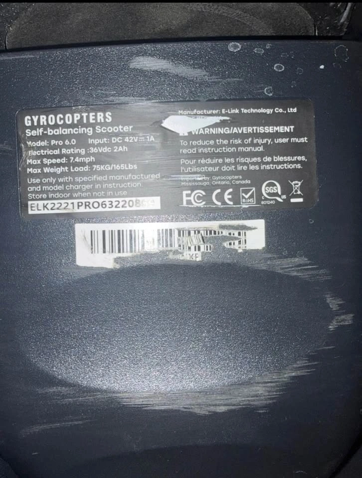 GYROCOPTERS Pro 6.0 Blue Hoverboard - photo 3