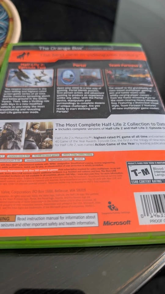 The Orange Box (Xbox 360) - RARE Physical Disc - Plays on Xbox O - photo 4