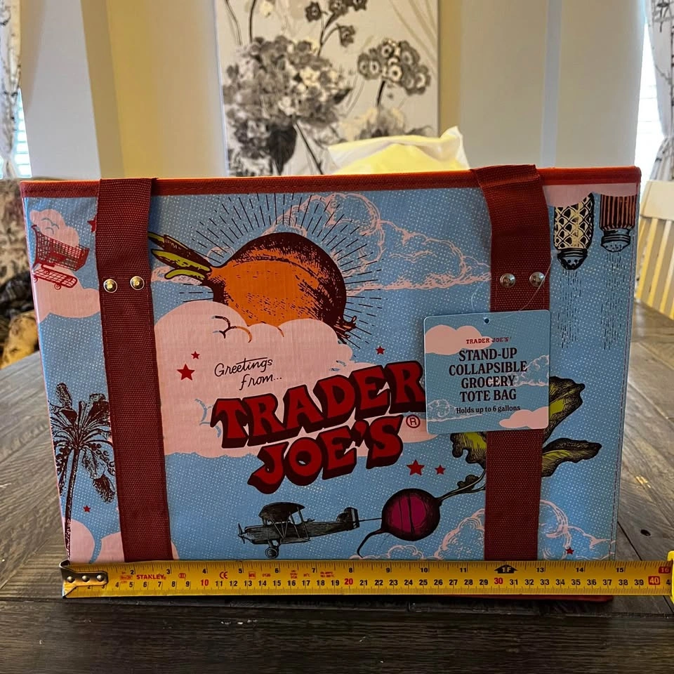 Trader Joe's Stand Up Collapsible Grocery Tote Bag (2-Pack) - photo 5