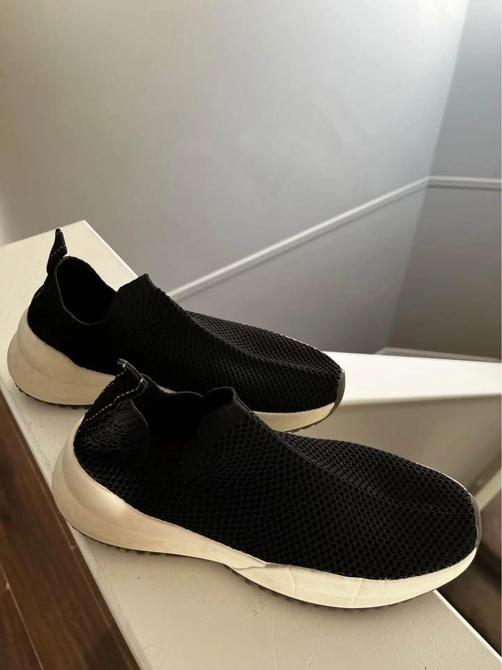ZARA Fabric Stretch Sock Black Sneakers Size 6 - photo 3