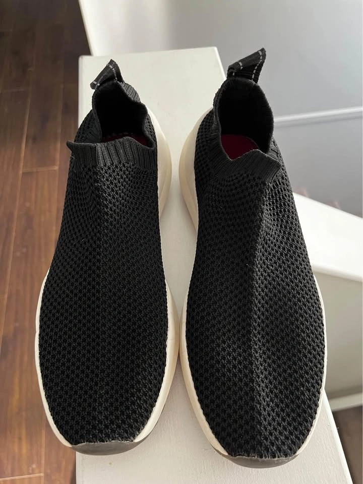 ZARA Fabric Stretch Sock Black Sneakers Size 6 - photo 4