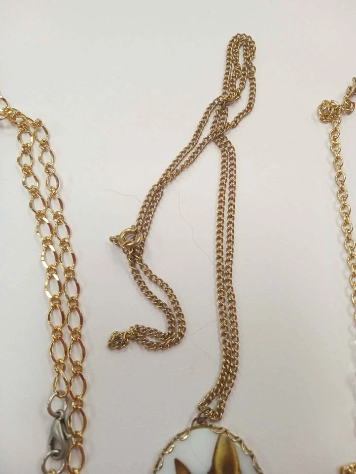 Vintage Necklaces Gold Tone Costume Jewelry - photo 5