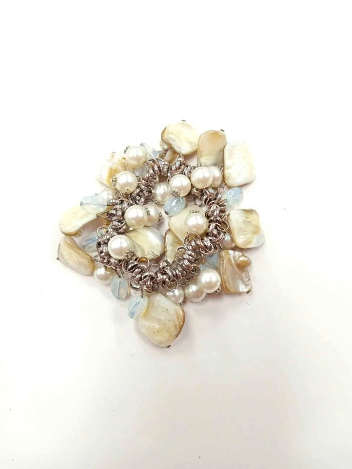Stretchy Bracelet For Parts - Faux Pearl, Mother of Pearl, Opali