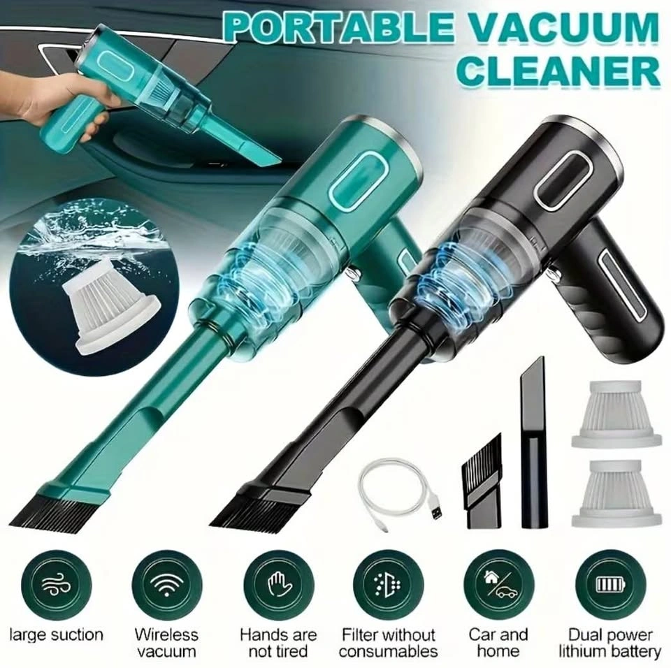 Upgraded Cordless Handheld Vacuum Cleaner - Wireless Charging