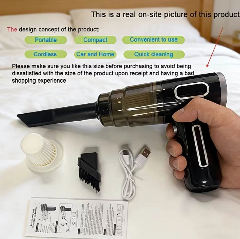Upgraded Cordless Handheld Vacuum Cleaner - Wireless Charging - photo 3