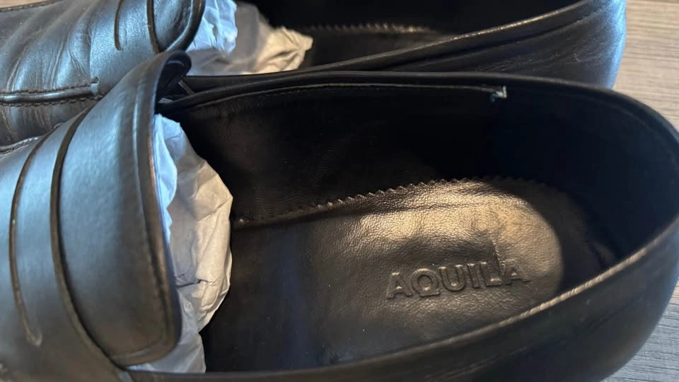 Aquila Men’s Black Dress shoes | like new - photo 3