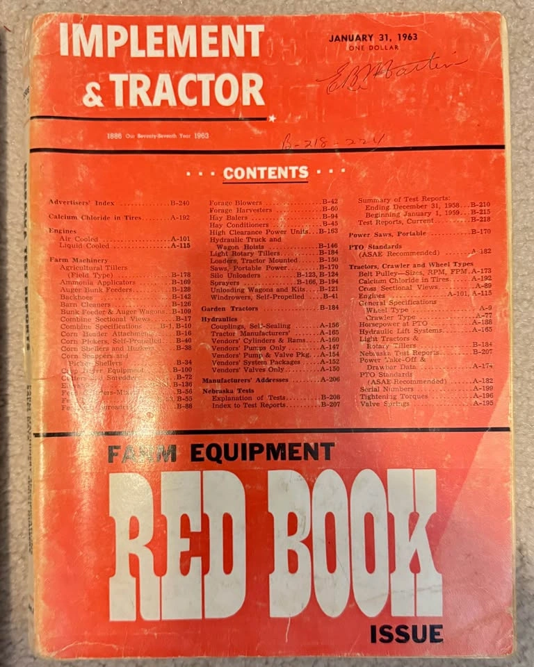 Vintage Farm Tractor Equipment Manuals Lot - photo 3