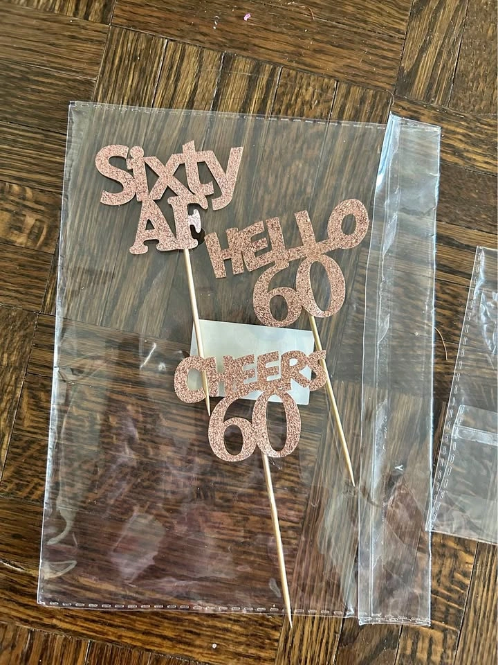 60th Birthday Cupcake Toppers (18 ct)