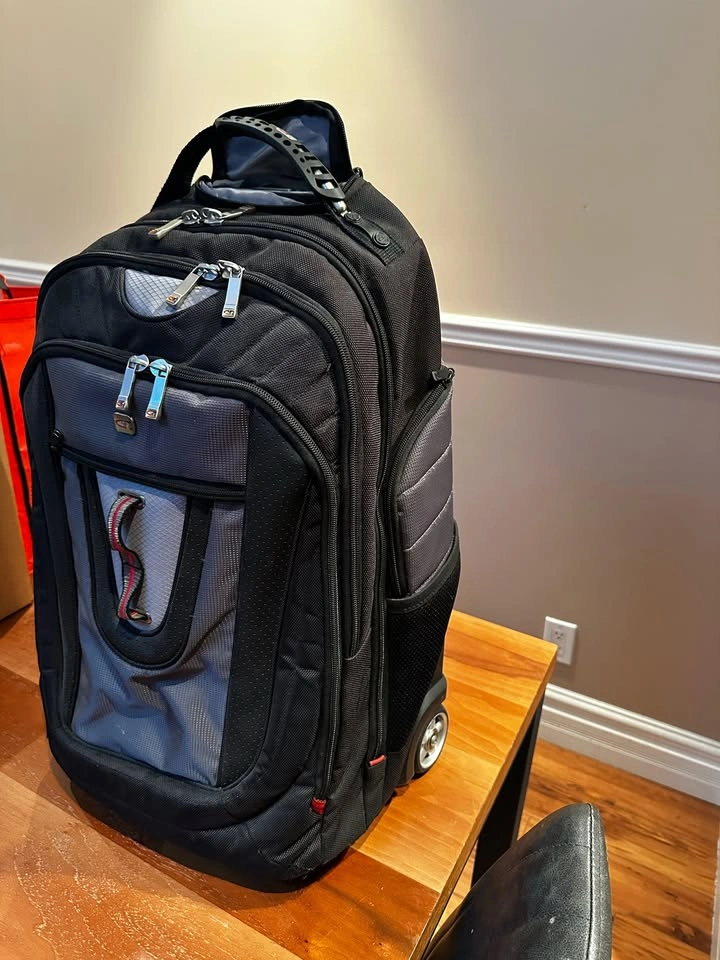 Gino Ferrari Rolling 17" Laptop Backpack / Carry-On Travel Bag - photo 2