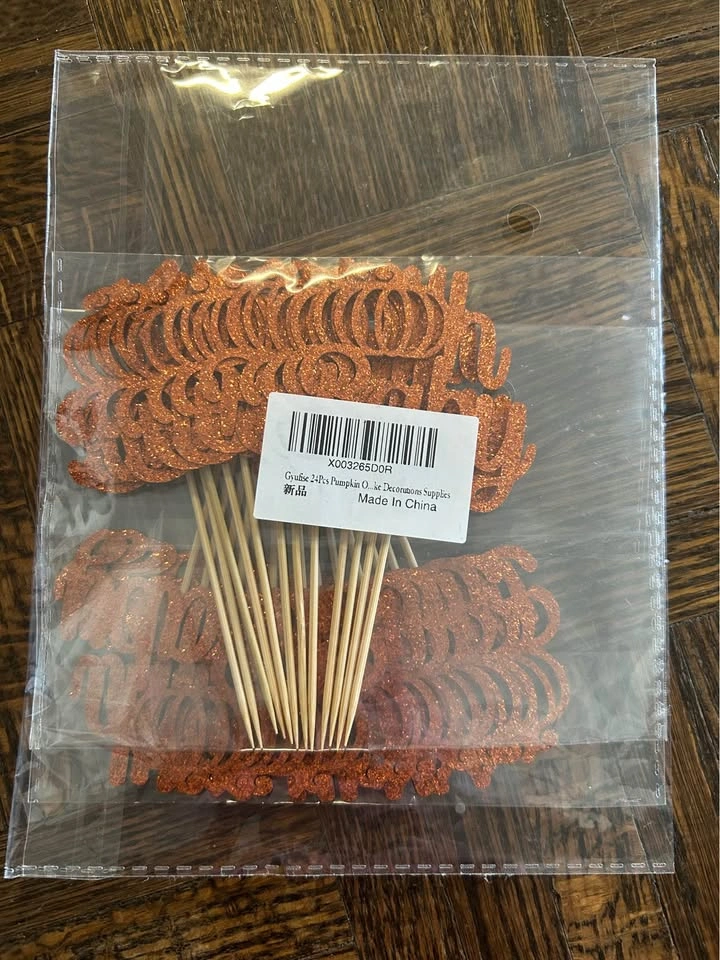 Pumpkin Baby Cupcake Toppers - photo 2