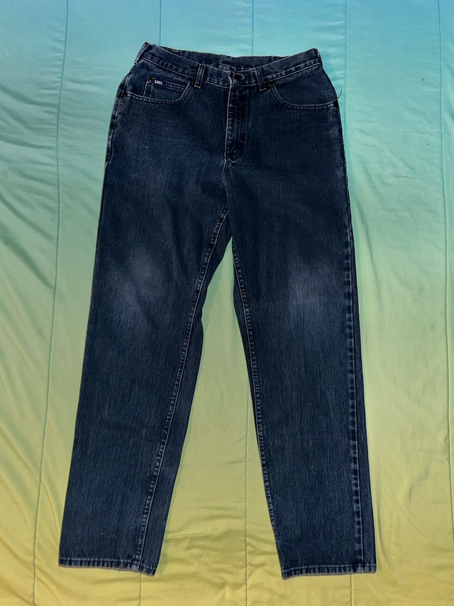 Vintage Lee Genuine Jeans High Rise Straight Leg Pants Size 34