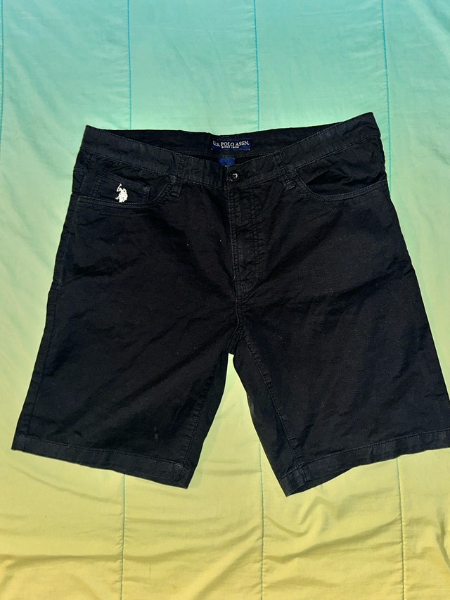 U.S. Polo Assn Men's Black Shorts Size 34