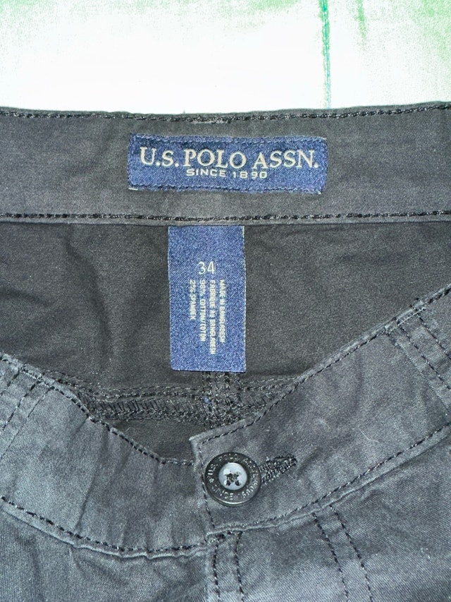 U.S. Polo Assn Men's Black Shorts Size 34 - photo 5