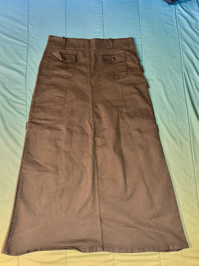 RT green utility cargo maxi skirt size L-XL - photo 5
