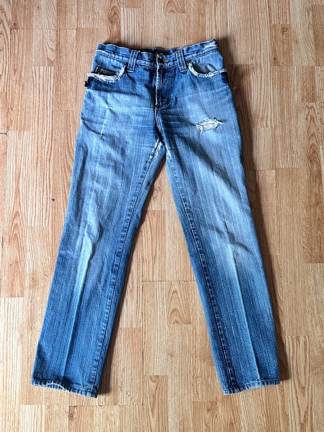 D&G Dolce & Gabbana Women's Distressed Denim Jeans