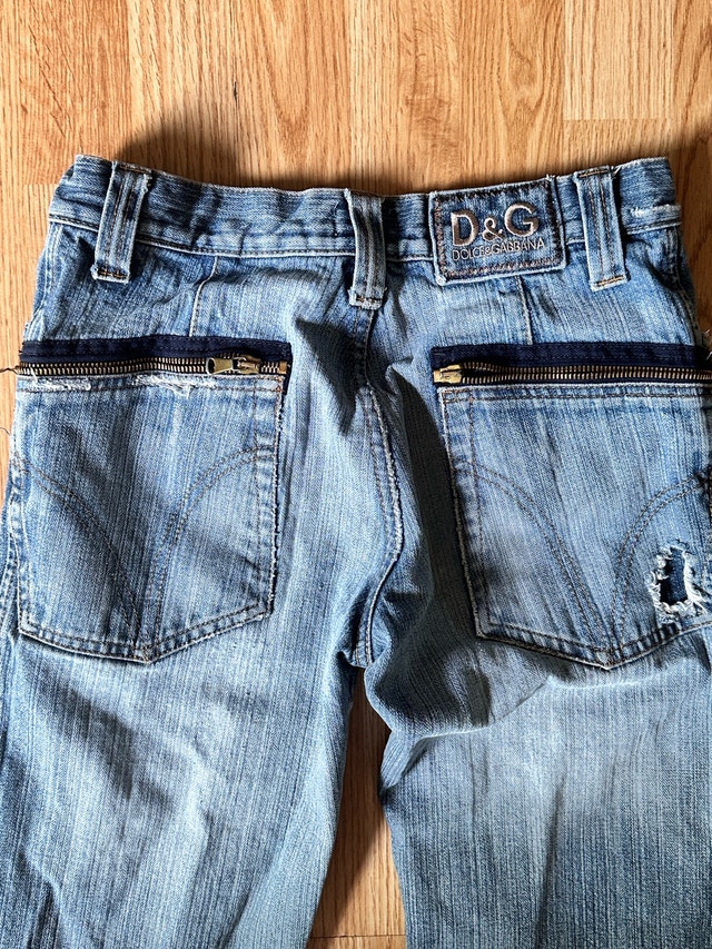 D&G Dolce & Gabbana Women's Distressed Denim Jeans - photo 4
