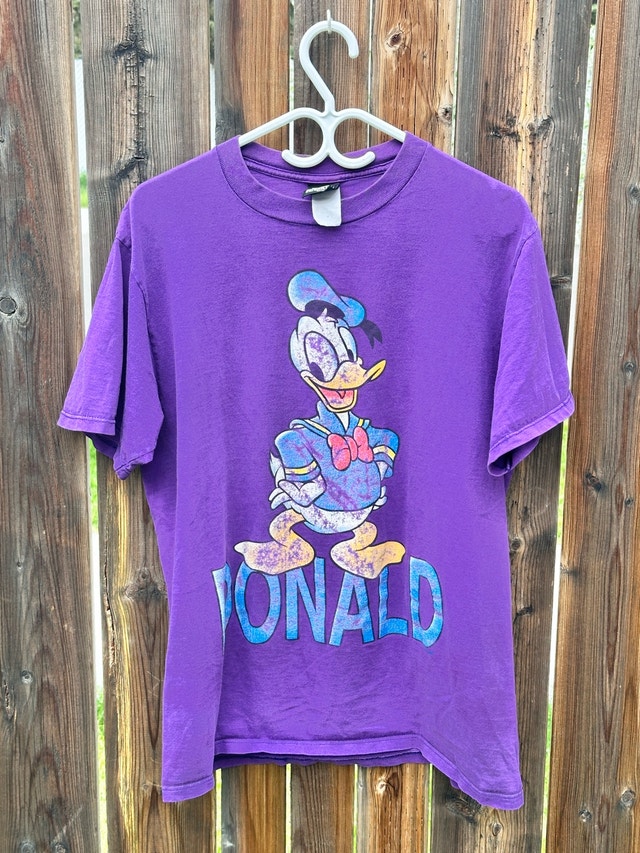Vintage 90s Purple Donald Duck T-Shirt