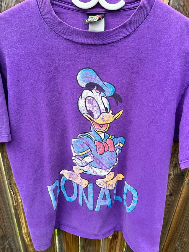 Vintage 90s Purple Donald Duck T-Shirt - photo 3